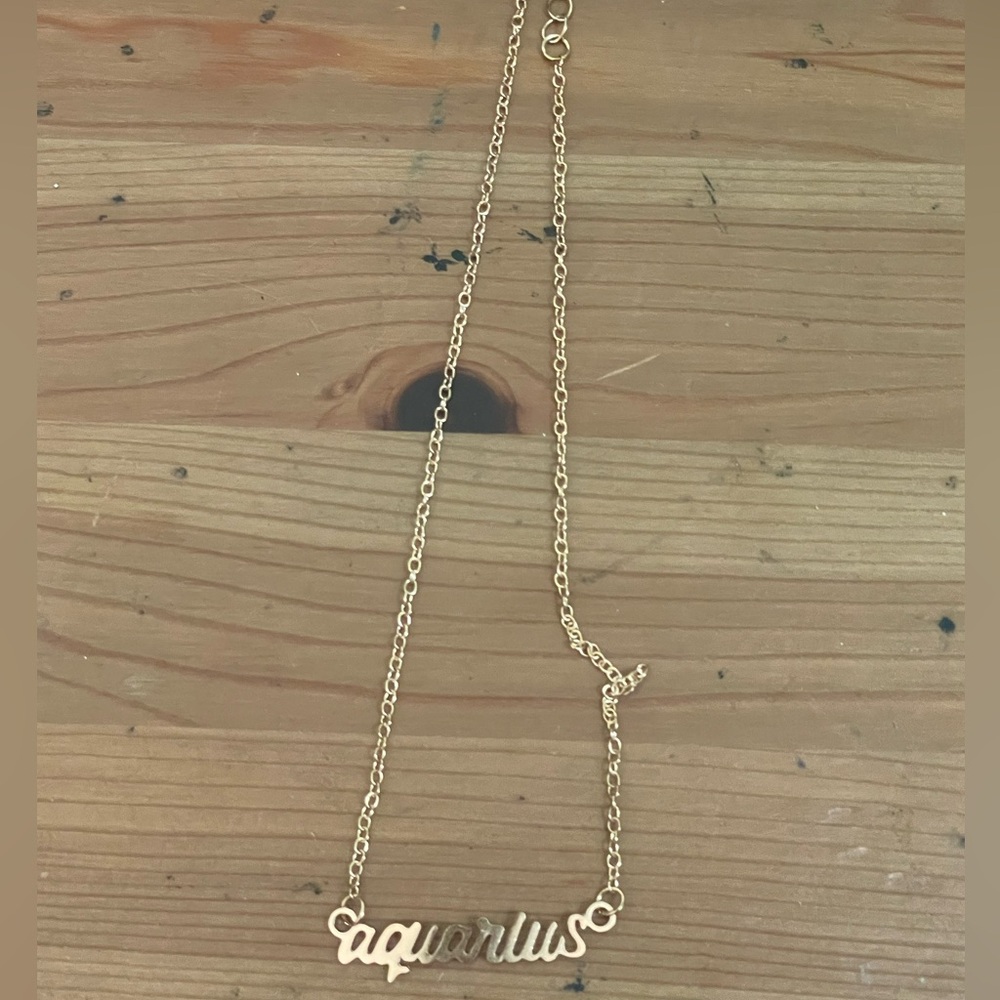 Aquarius Gold Necklace
